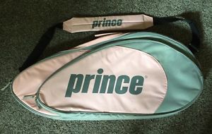 Prince Tennis Racquet Bag Three Racquet Pink And Gray Never Used!