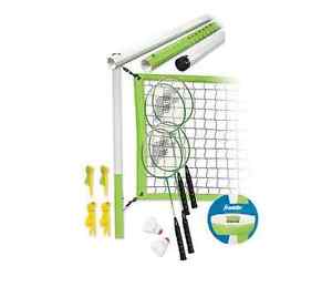 Franklin Sports 50601 Badminton &Volleyball Set Outdoor Beach Sport Official Pro