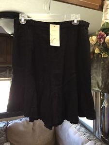 Kleen Black Ruffled Shorts