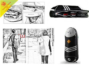 Fashion Light Authentic Waterproof Tennis Badminton Long Shoulder Bag (Black)
