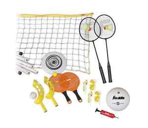 Franklin Sports Fun 5 Combo Game- Volleyball Badminton Paddleball Outdoor Beach