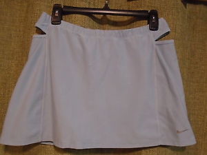 NIKE DRI FIT Tennis Skirt with Shorts Skort Womens Large 12 14 MINT!