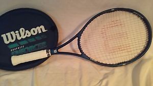 WILSON ENFORCER Graphite tennis racquet 7.6si OS oversize 110 Babolat grip 4 1/2