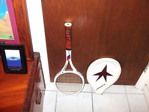 Kneissl IVAN LENDL Pro White Star Tennis Racket AUSTRIA Graphite Vtg 4 5/8 Cover