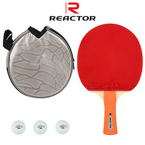 REACTOR Raquette tennis de table Set complet Pochette Balles ITTF Certification