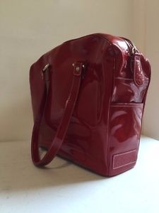 Cortiglia Belvedere Red Patent Leather Tennis Bag