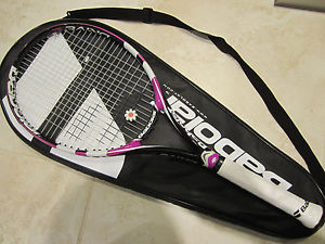 BABOLAT DRIVE Z LITE MP RACQUET (4 1/8) NEW GRIP / STRINGS!!