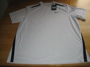 Nike Men's Dri-Fit U.V. Protective White/Black Shirt Size X Large $38.00