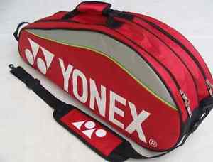 New YONEX Badminton Red Single Strap Should Bag Hold 4-6 Racquet US Seller