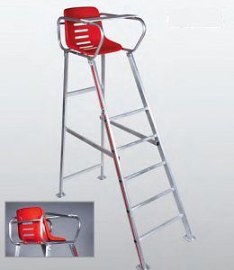 Chaise d'arbitre en aluminium