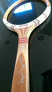John Mcenroe Signed New old Stock Dunlop Maxply Fort autograph wood racket