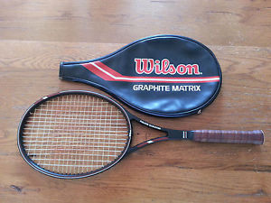 WILSON GRAPHITE MATRIX TENNIS RACQUET midsize 4 1/4 (L2) w Zippered Cover