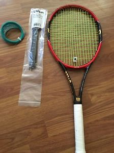 tennis racquet Wilson Pro Staff 97s String Diadem 16 New Grommets