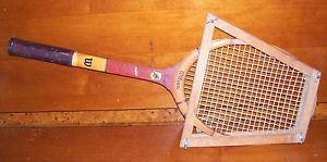 Vintage Wilson Stan Smith Stylist Capri Wood Tennis Racquet With Bracket - 107