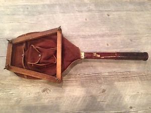 Early Vintage Antique Wilson Tennis Racket Racquet Bruce Barnes Cover & Clamp