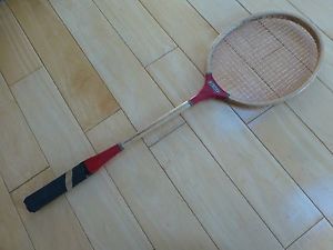 Vintage All Wood Wooden Straco Badminton Racquet Racket