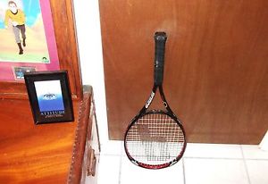 Prince O3 Red 105 Oversize Tennis Racket Speed Port Holes 1100 Vtg Racquet 4 3/8
