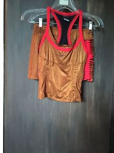 NIKE LADIES TENNIS OUTFIT XS SKIRT, SMALL TOP
