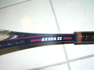 Wilson Extra II 2 Tennis Racket Midsize 95 Rare Vtg Racquet Leather Grip 4 3/8