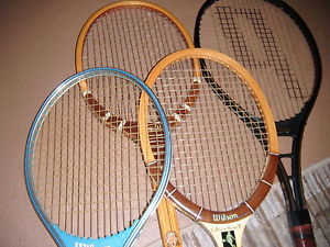 4 tennis racquets all in very good condition + covers  take a look!