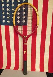 Vintage 1950s Wilson Wood Flight Tennis Racquet Mid-Century Great Display! #2