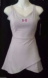 New Under Armour Wimbledon Heatgear UA Strappy Tennis Dress w/ Bra  XS/TP/EP $79