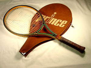 Vintage Prince Woodie Tennis Racquet w/Case - 4-1/4