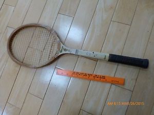Vintage Spalding & Bros Mercury Fibre Welded Throat Wooden Tennis Racquet racket