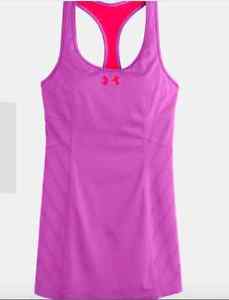NWT Under Armour Vent Purple Sexy Light Heatgear UA Tennis Matchpoint Dress M