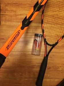 SPEEDMINTON Original Version Badminton Raquet Game Set Shuttlecock Birdie Bag