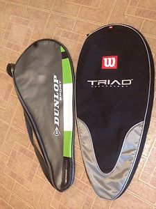 LOT Of two(2) Tennis Racket racquet carry case bags Wilson & Dunlop