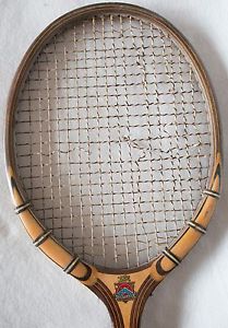 Vintage 1930-40's Cortland Tennis Racquet - Cortline - Smoke-Tone