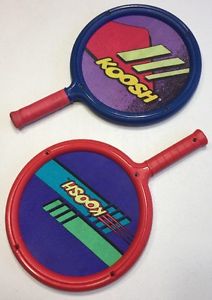 Set Of 2 Koosh Paddle Red Blue Racquets 90s VTG Kids Nerf Toy
