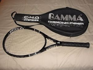 GAMMA SST DIAMOND FIBER, C - 4.0 MIDPLUS - TENNIS RACKET - 4 1/4 GRIP - LOT ITT