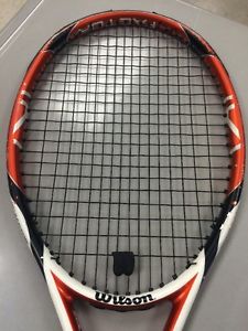 Wilson (K) Factor KTour Tennis Racquet With New Strings/Overgrip