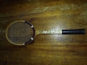 Vintage Wilson Tennis Racket Ellsworth Vines Wooden Racquet Strata - Bow