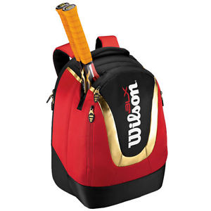 Brand New Wilson BLX Tour Red Backpack Tennis/badminton Bag Hold 1-2 racquets