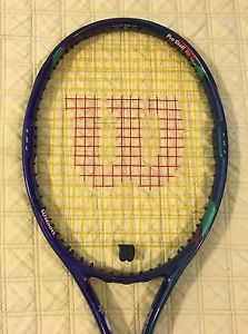 WILSON PRO STAFF LITE 5.8 si OS 110SQ" 16x20 GRAPHITE TENNIS RACKET W/NEW 4 1/8