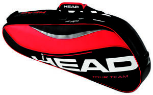 HEAD Tour Team 3R Supercombi racquet racket tennis bag - Black/Red - Reg $55