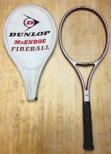 Dunlop McEnroe Fireball Tennis Racquet 4 1/4 (WITH Case)