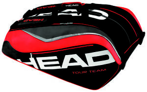 HEAD Tour Team 12R Monstercombi Tennis Bag - Black/Red - Auth Dealer - Reg $90