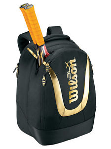 Brand New Wilson BLX Tour Black Backpack Tennis/badminton Bag Hold 1-2 racquets