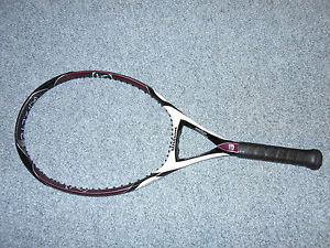 WILSON K FACTOR GENUINE! KAROPHITE BLACK K-ZERO OVERSIZED TENNIS RACKET