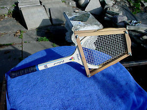 Neat Billie Jean King Wilson Valiant Strata Bow Speed Flex Wooden Tennis Racquet