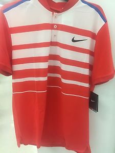 NWT! Nikecourt Premier RF (Roger Federer) Tennis Polo Men Sz L 728951 696(#3227)
