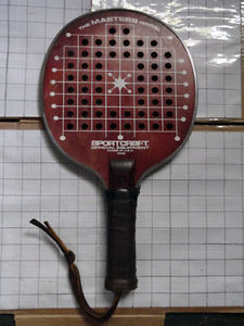 vintage PLATFORM TENNIS PADDLE racquet SPORTCRAFT MASTERS Model 13168 racquet