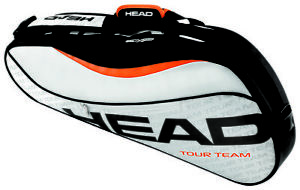 HEAD Tour Team 3R racquet racket tennis bag -Silver/Black -Auth Dealer - Reg $55
