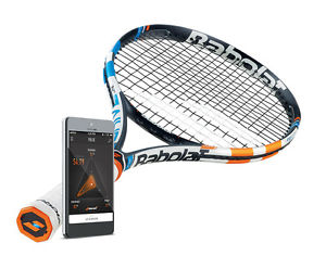 Babolat Pure Drive Lite Play 4 1/8 STRUNG (Tennis Racket sensor electronic light