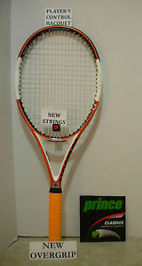 Wilson N Code N Tour 95 Tennis Racquet 4 5/8 - NEW STRINGS + OVERGRIP - EUC