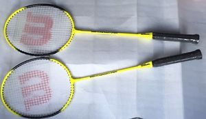 One Pair 2 Of WILSON Match Point Badminton Racket 3 3/8